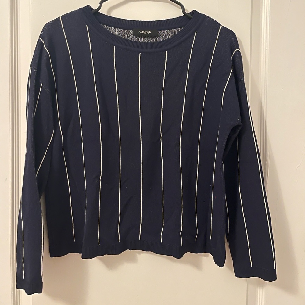M&S Autograph Navy blue sweater top. UK Size 10. US Size 4.
